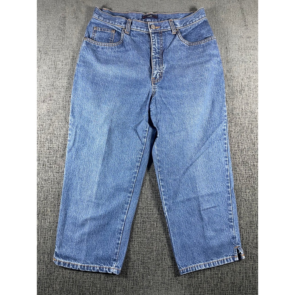 Bill Blass Jeans Womens 8 Capri Pants Medium Wash Blue Denim‎ High Rise VTG